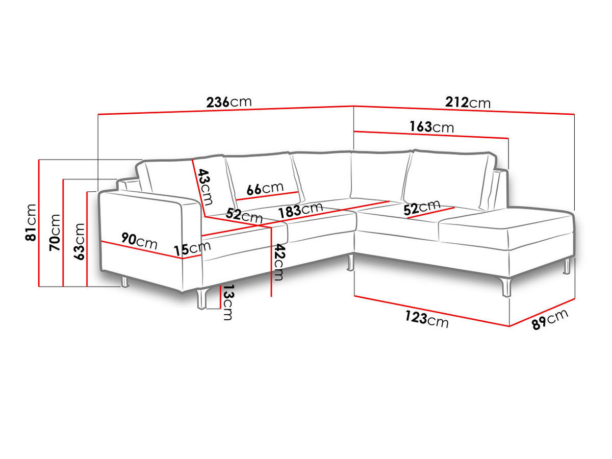 Hjørnesofa Providence 139 (Tiffany 08)