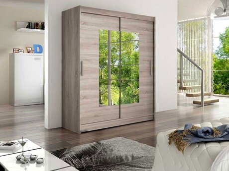 Garderobeskab Closico 104 (Trøffel egetræ)