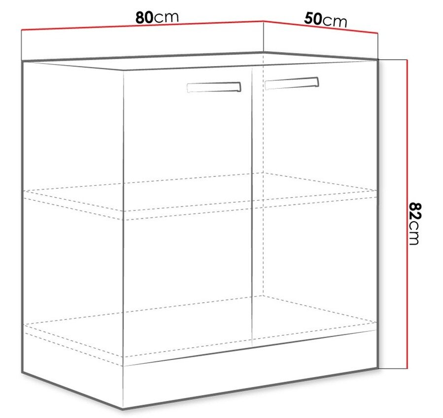 Modulskab med låger Multi Cream 112