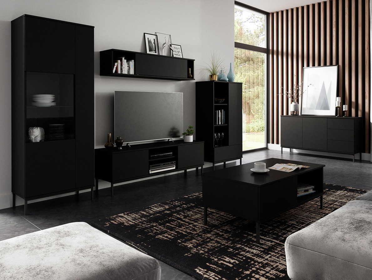 Stuemøbelsæt Lomsore 107 (Sort)