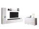Stuemøbelsæt Sarasota 132 (Hvid + Glansfuld hvid)