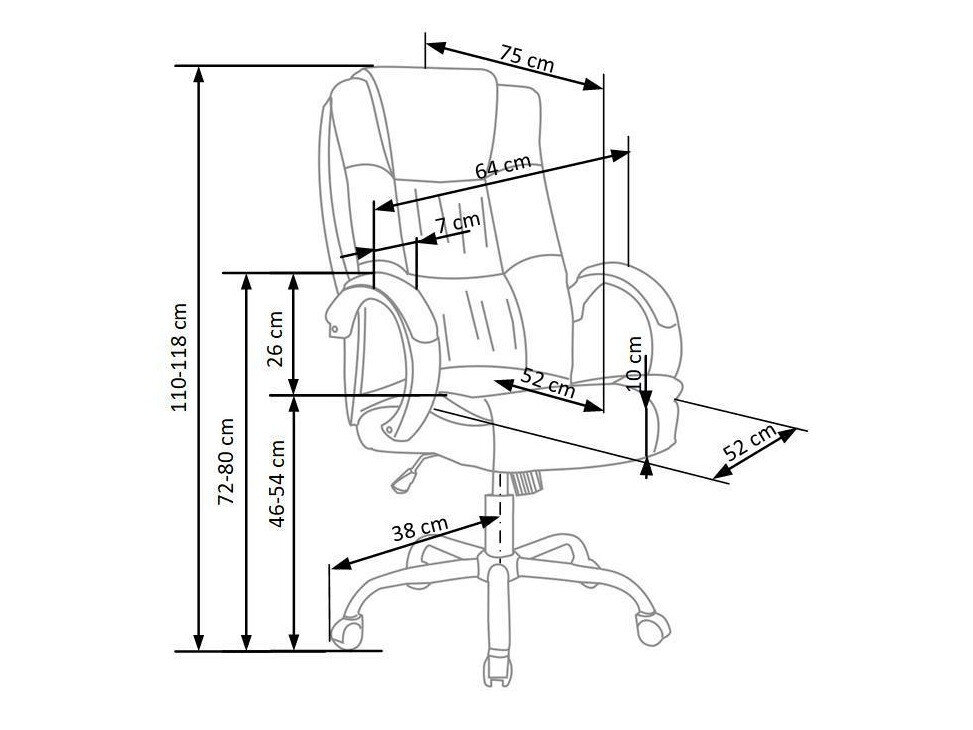 Kontorstol Houston 243 (Brun)