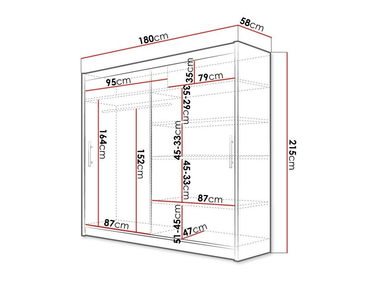 Garderobeskab Closico 100 (Hvid)