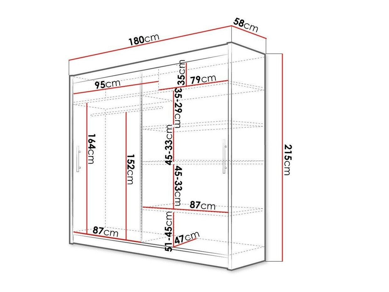 Garderobeskab Closico 100 (Hvid)
