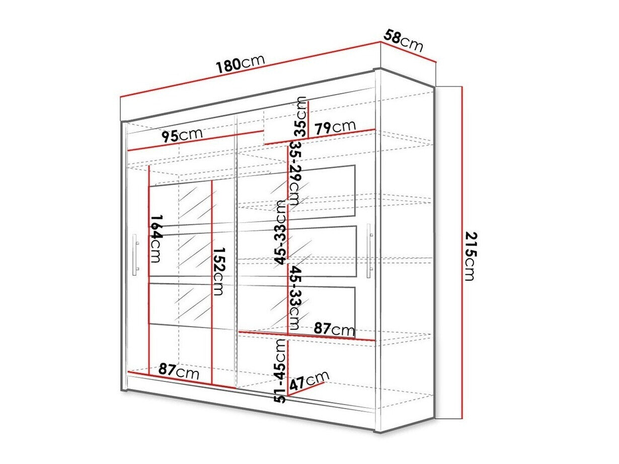 Garderobeskab Closico 101 (Sonoma eg)