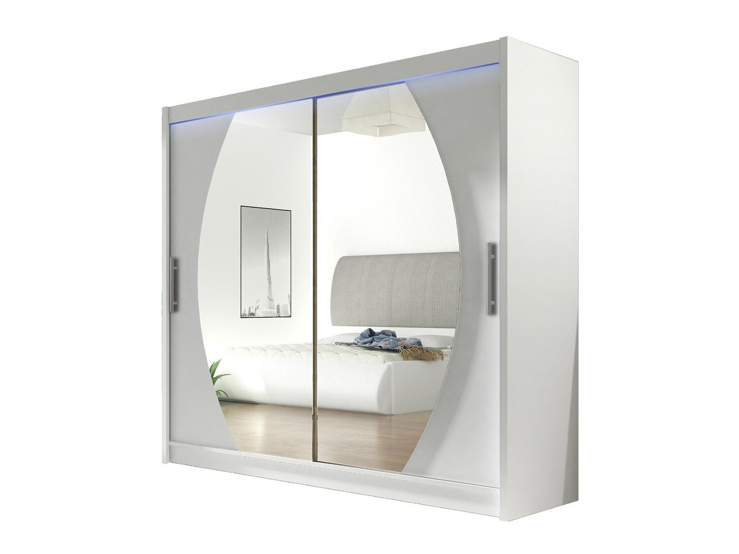 Garderobeskab Closico Pallor IV (Hvid)