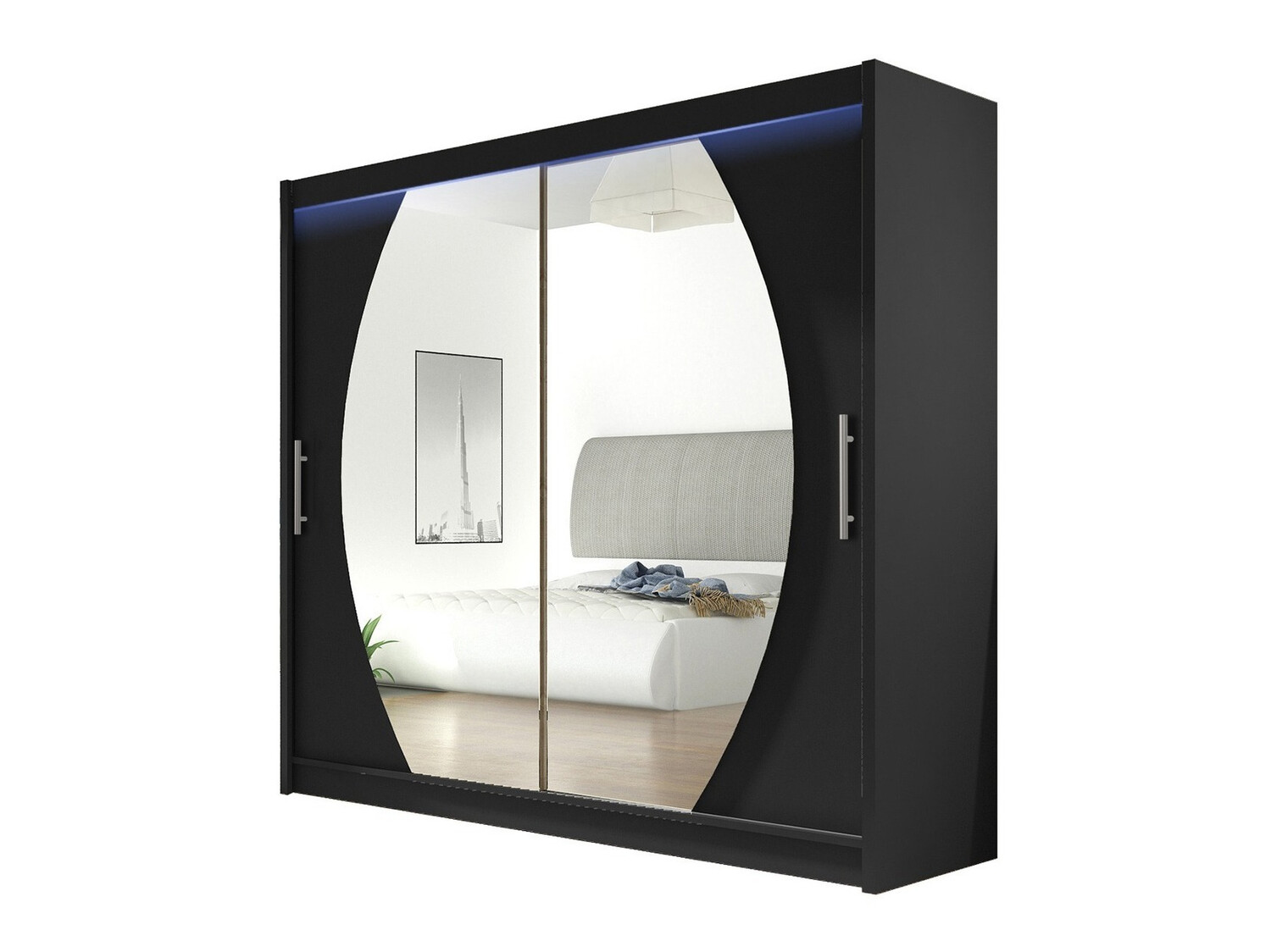 Garderobeskab Closico Pallor IV (Sort)