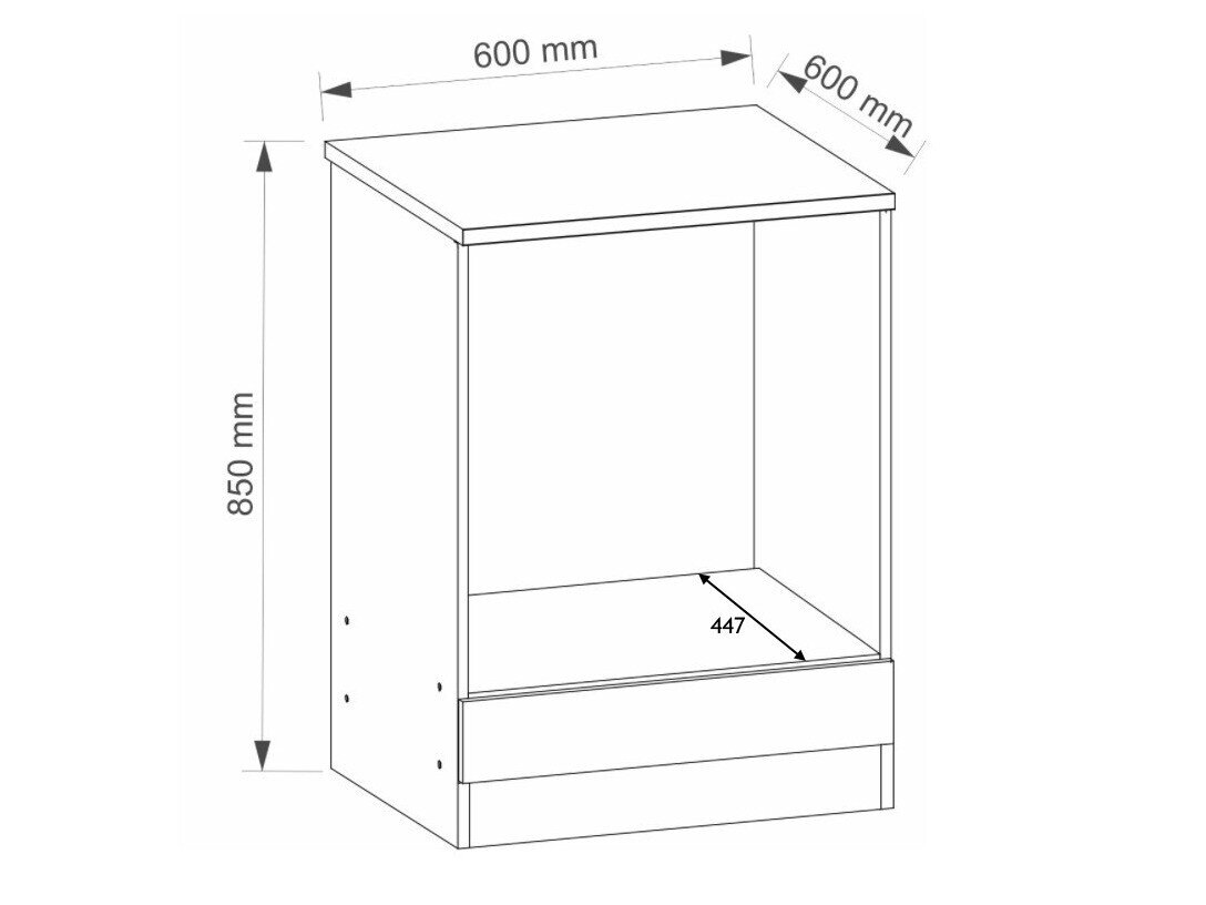 Modulskab til indbyggede apparater Eli Light 104