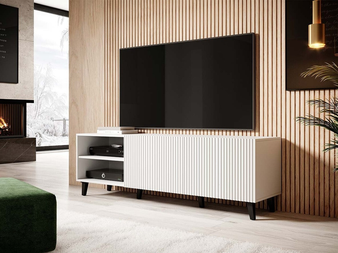 TV-bord Dicto (Hvid + Sort)