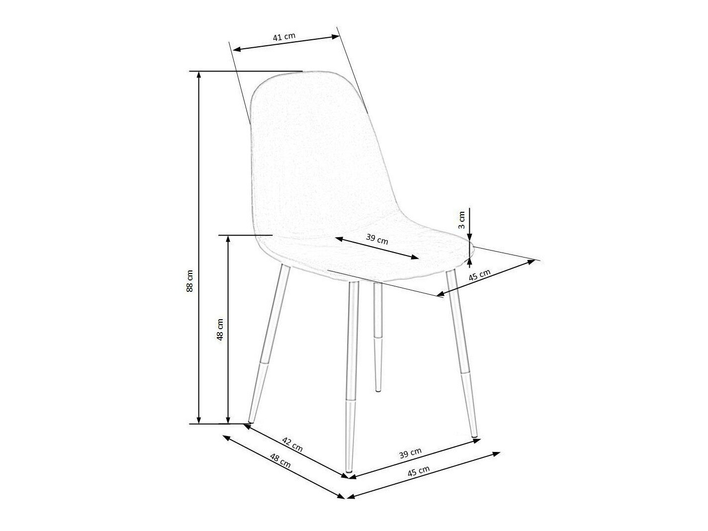 Stol Houston 743 (Mørkegrøn)