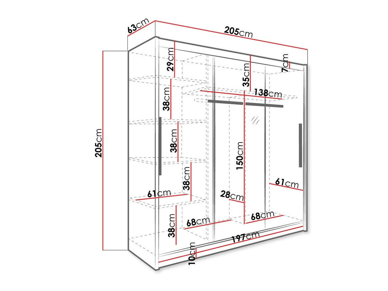 Garderobeskab Bristol 116