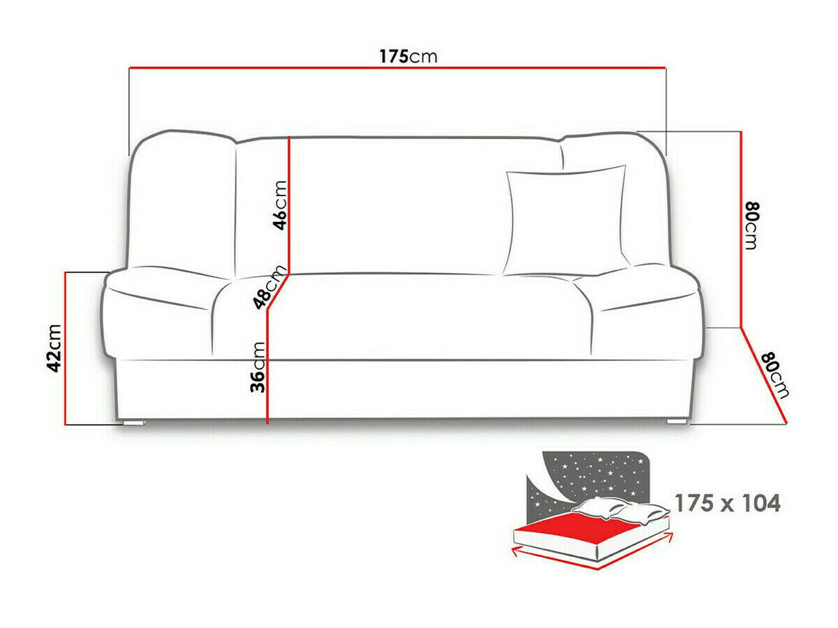 Sovesofa Columbus 117 (Enjoy 16)