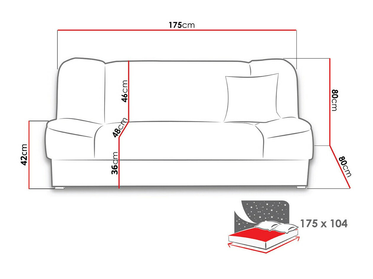 Sovesofa Myreva (Orinoco 22)
