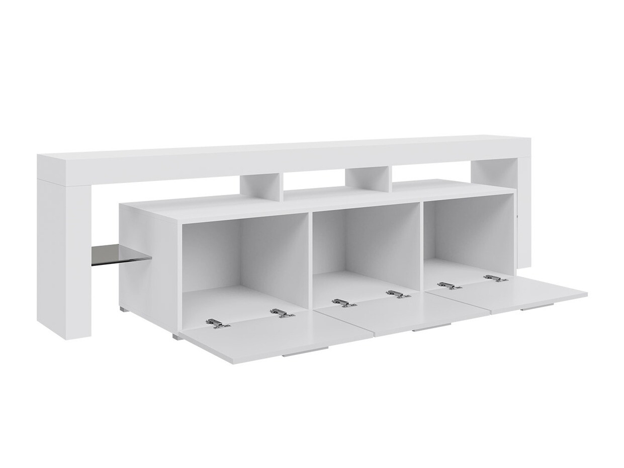 TV-bord Arbor (Hvid + Glansfuld hvid)