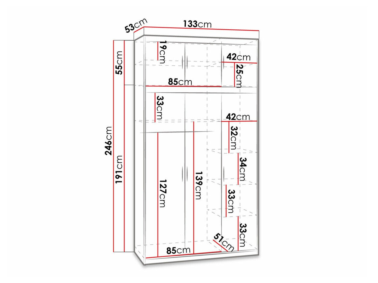 Garderobeskab Novduni 104 (Lefkas eg)