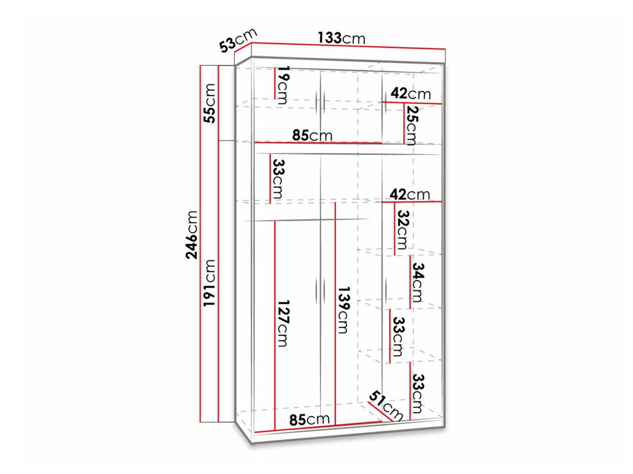 Garderobeskab Novduni 105 (Lefkas eg)