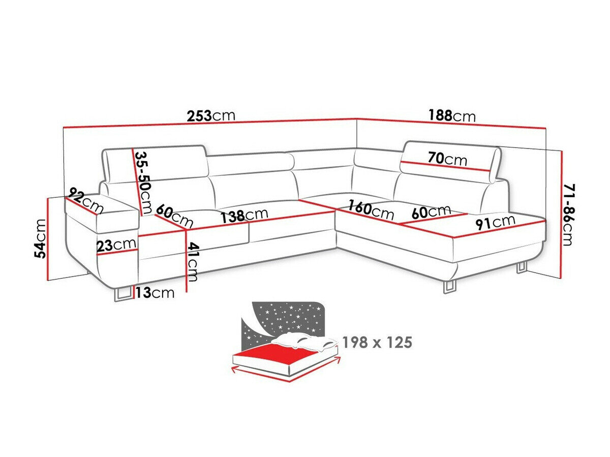 Hjørnesofa Comfivo 306 (Manila 26)
