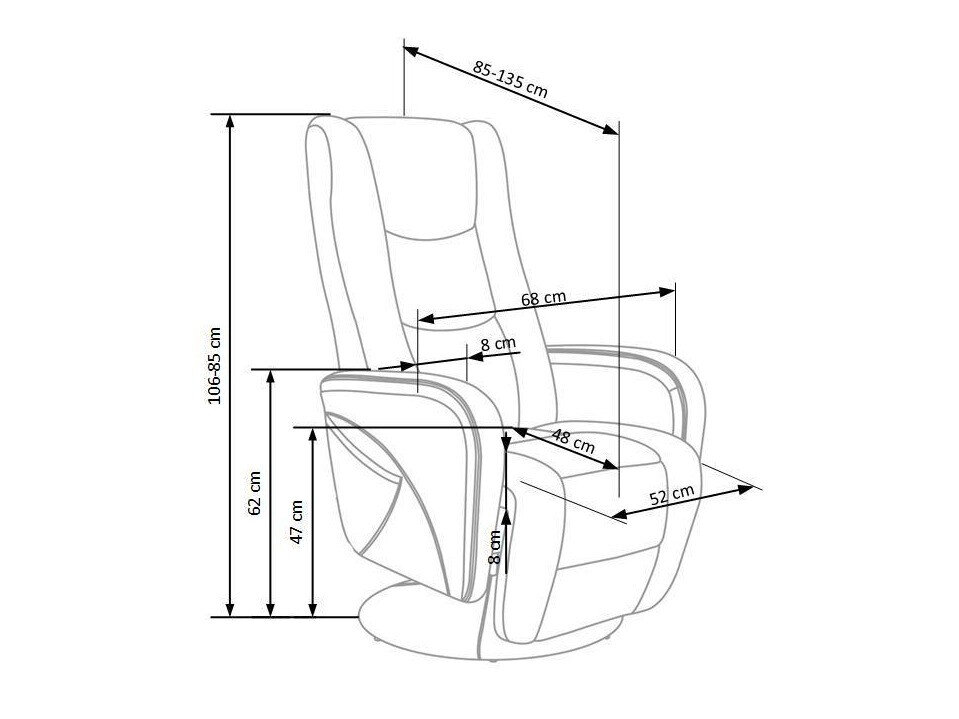 Hvilestol Houston 493 (Grå)