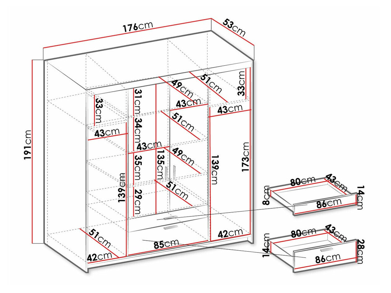Garderobeskab Novduni 107 (Lefkas eg)