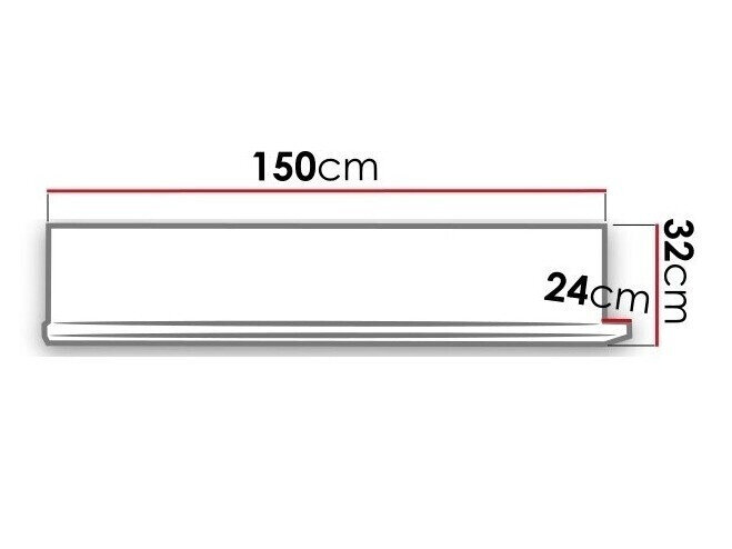 Vægreol Lutiva 102 (Hvid + Beton)