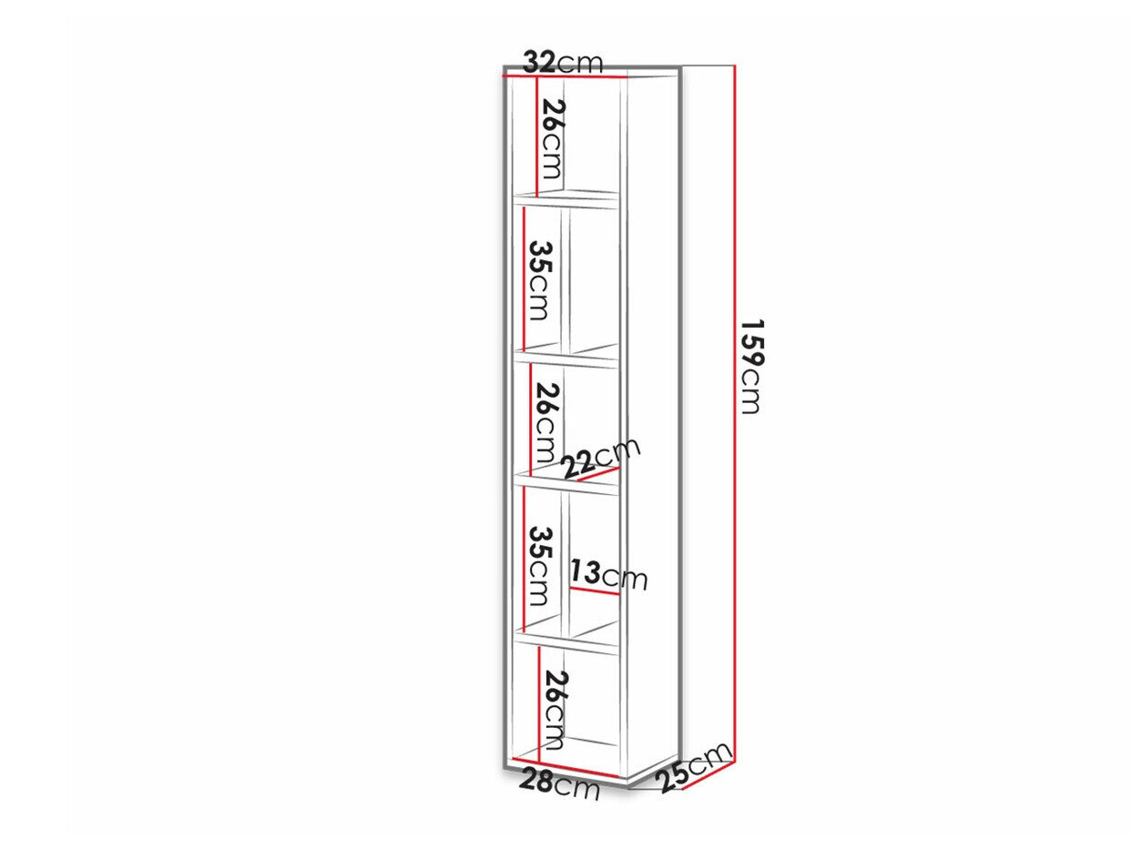 Vægreol Torsone 106 (Antracit + Gloss antracit + Grandson eg)