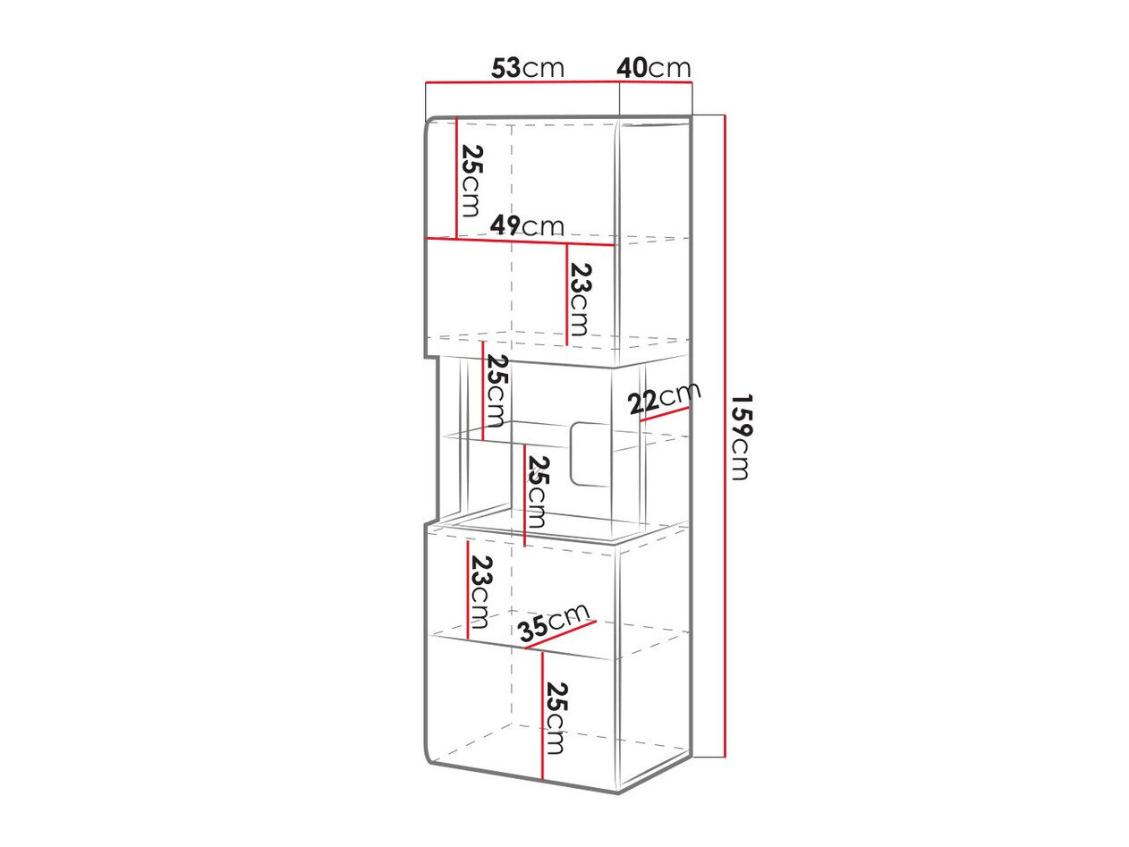 Vægreol Torsone 109 (Antracit + Gloss antracit + Grandson eg)