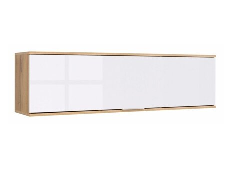 Vægskab Tivetra 110 (Wotan eg + Glansfuld hvid)