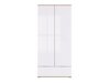 Garderobeskab Tivetra 111 (Wotan eg + Glansfuld hvid)