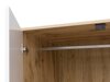 Garderobeskab Tivetra 111 (Wotan eg + Glansfuld hvid)