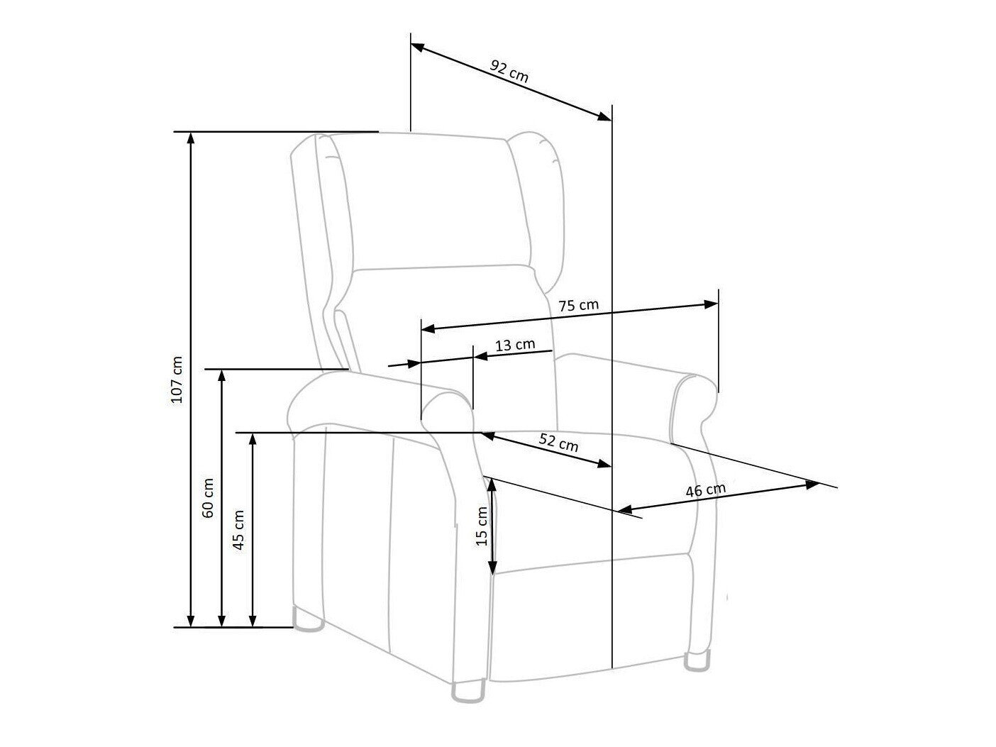 Hvilestol Houston 854 (Beige)