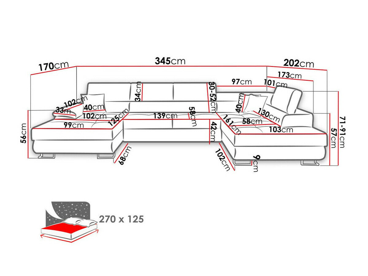Hjørnesofa Comfivo 190 (Soft 017 + Uttario Velvet 2971 + Kronos 02)