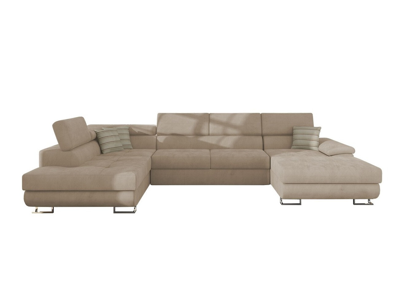 Hjørnesofa Comfivo Ruta IV (Uttario Velvet 2979 + Senegal 825)