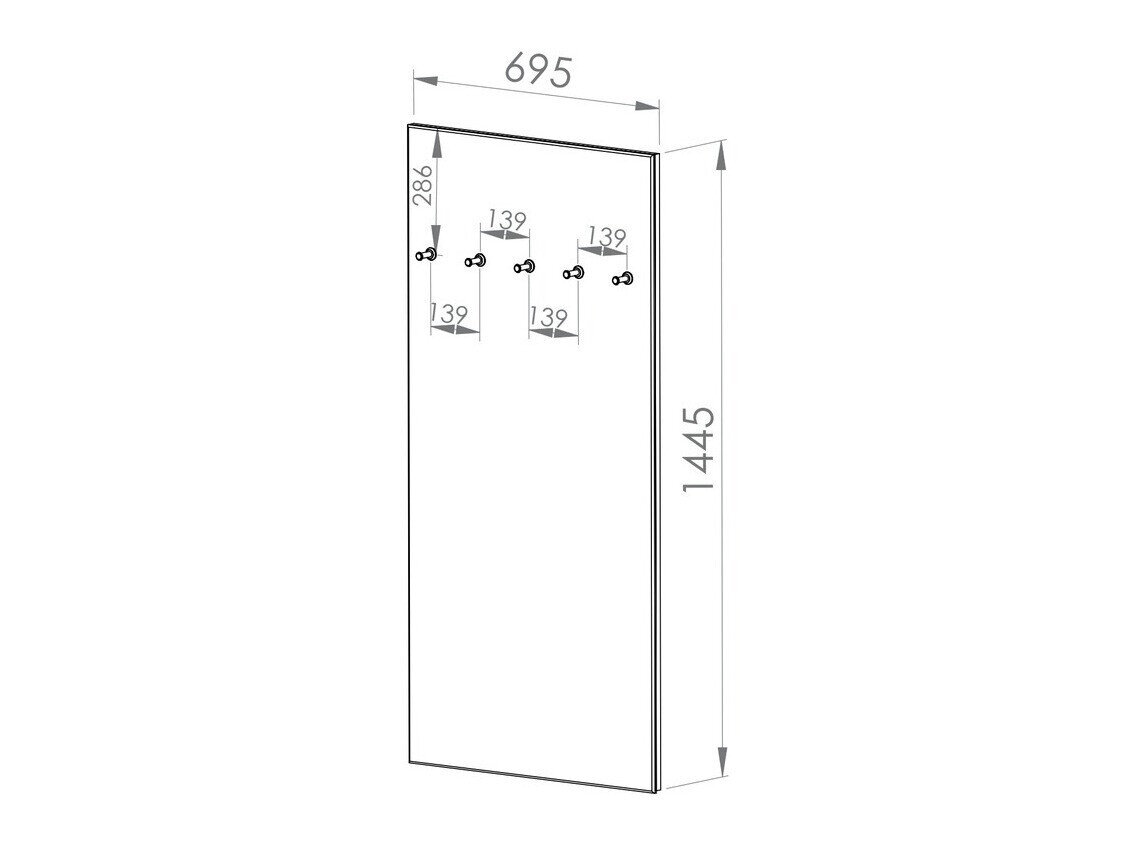 Knagerække Larnolo 105