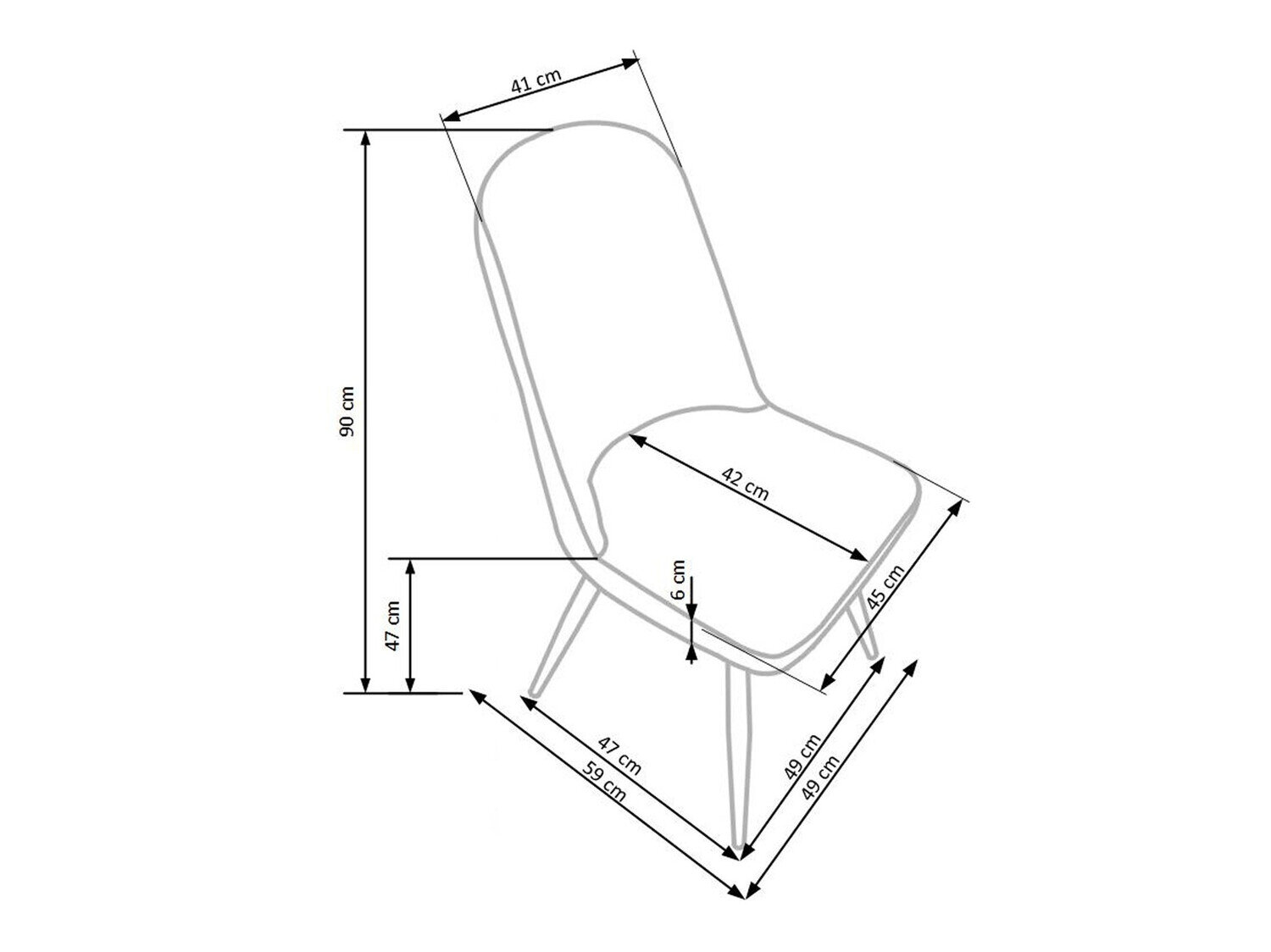 Stol Houston 562 (Fløde + Honning eg)