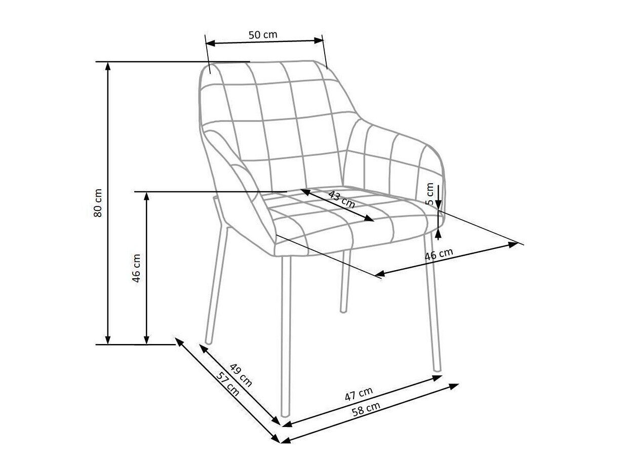 Stol Houston 859 (Mørkegrøn + Sort)