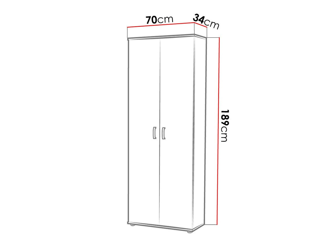 Reol Bristol 135 (Hvid)