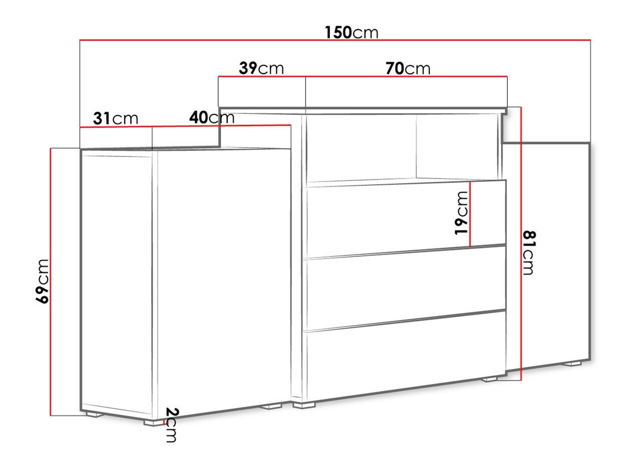 Kommode Sarasota 127 (Wotan eg)