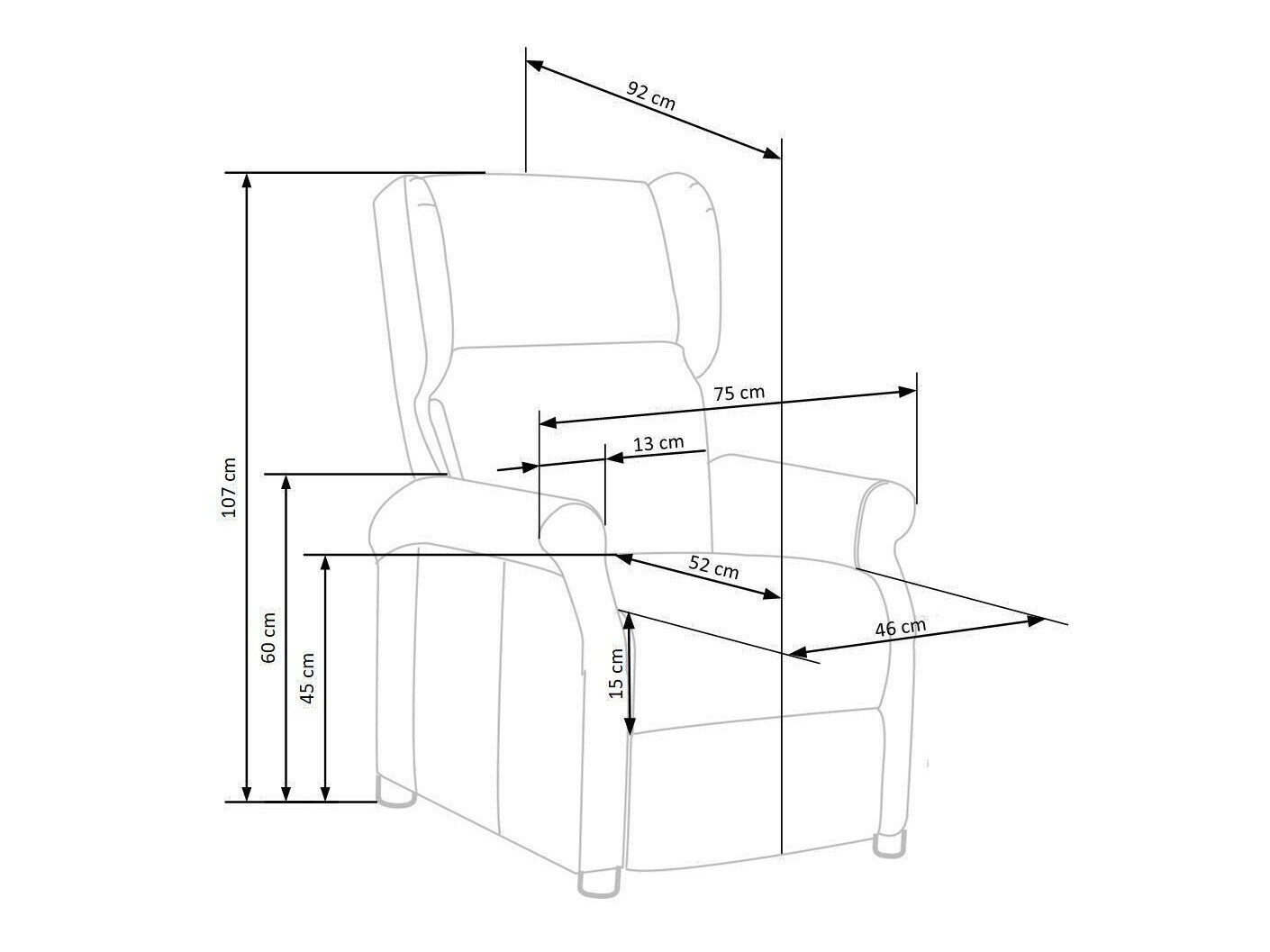 Hvilestol Houston 878 (Gul)