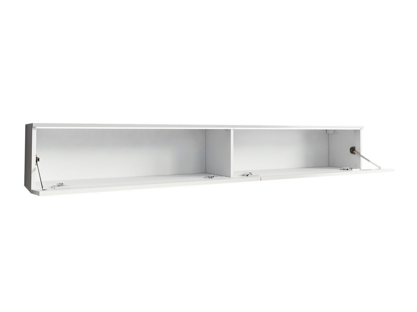 TV-bord Scientia I (Hvid + Glansfuld hvid)
