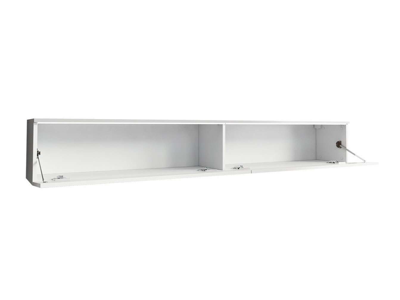 TV-bord Scientia I (Hvid + Glansfuld hvid)