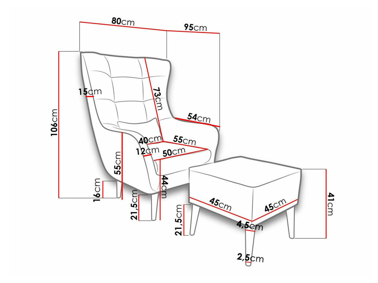Lænestol Comfivo 206 (Alfa 17)