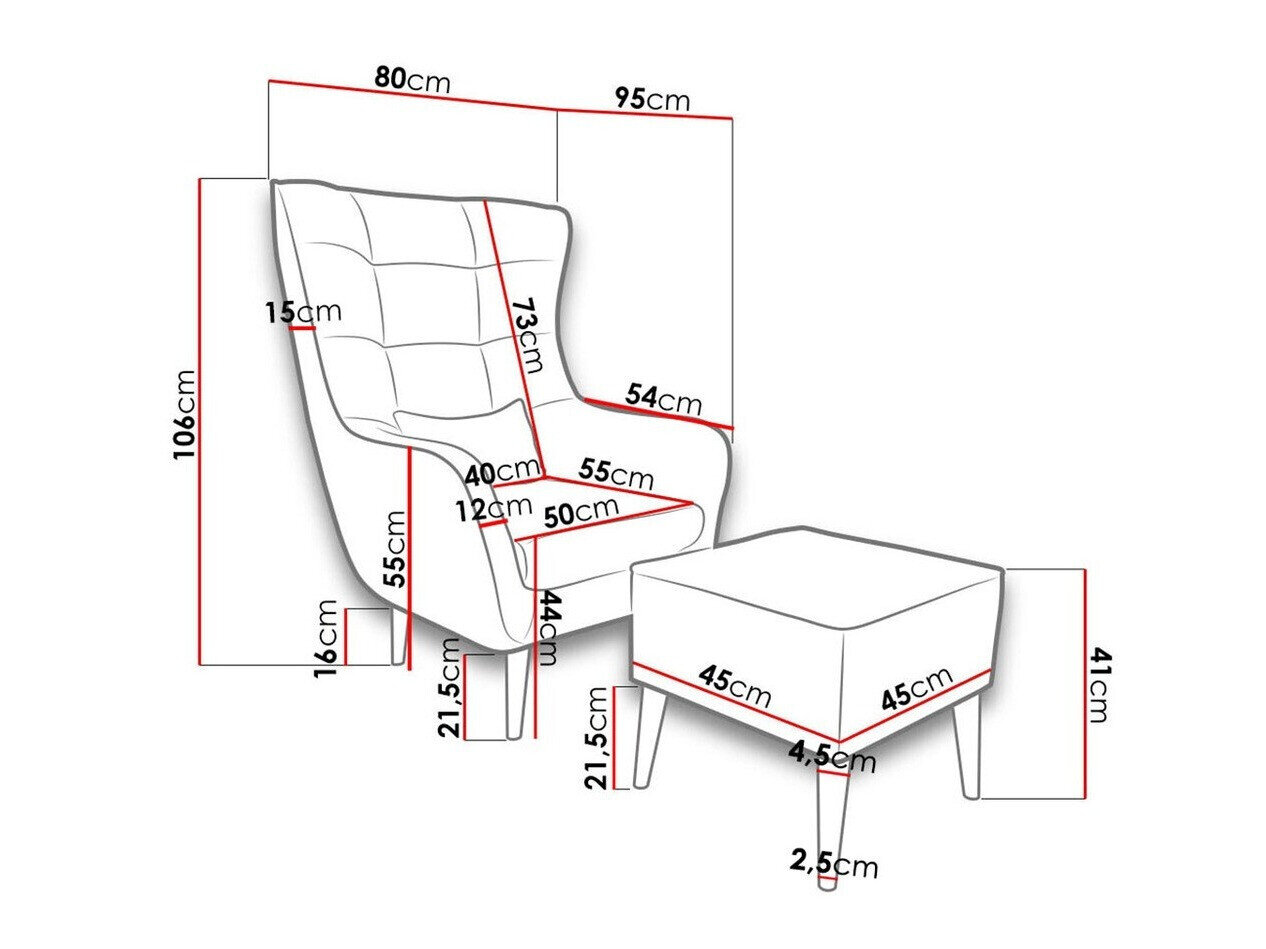Lænestol Comfivo 206 (Aston 8)