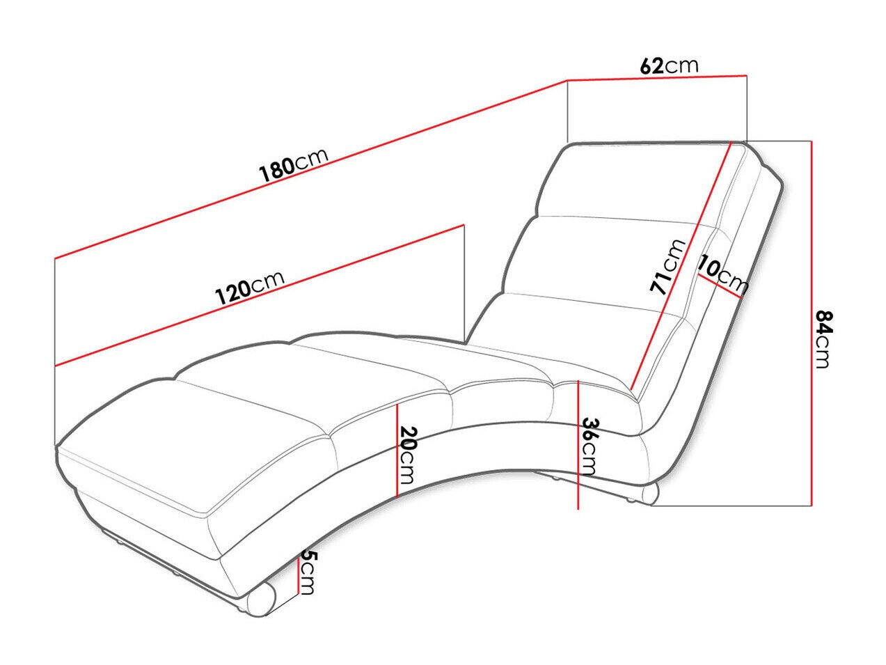Chaiselong Comfivo 109 (Drago 134)