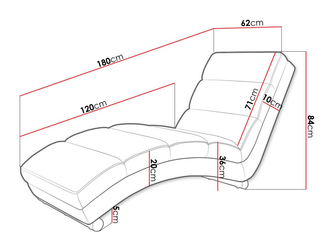 Chaiselong Comfivo 109 (Soft 017 + Lawa 05)