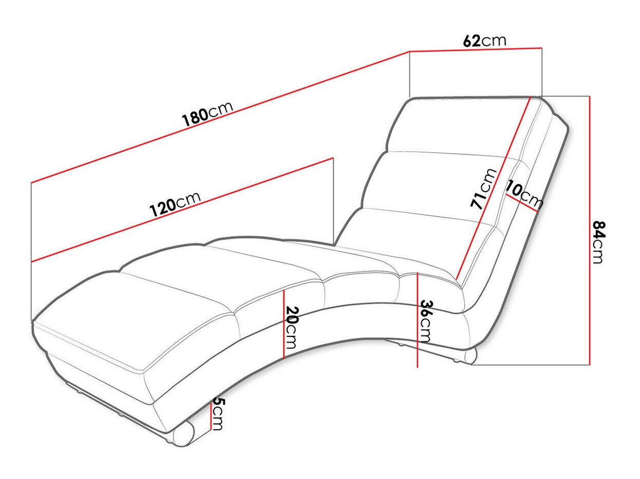 Chaiselong Comfivo 109 (Soft 017 + Lawa 06)