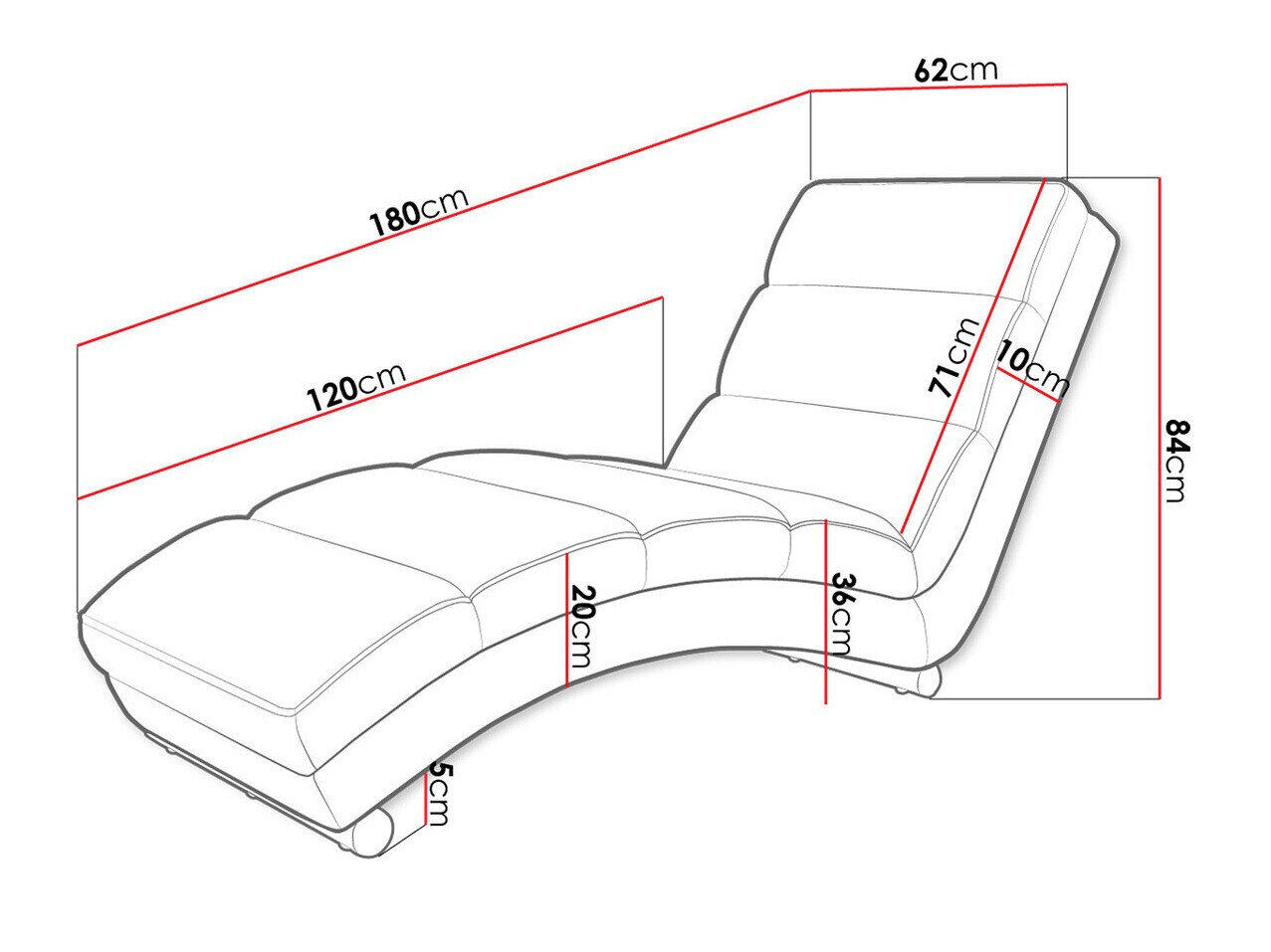 Chaiselong Comfivo 109 (Tatum 272)