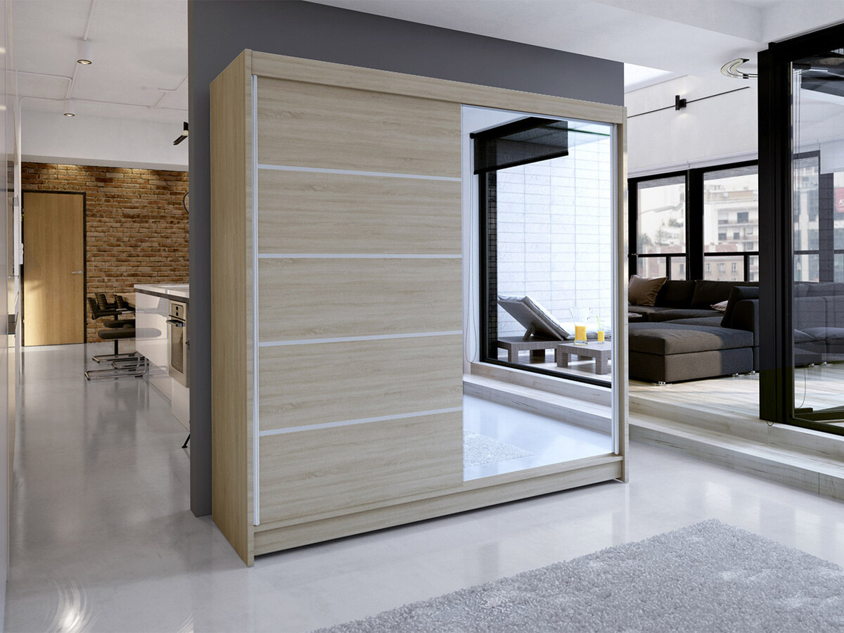 Garderobeskab Closico Cavaris III (Sonoma eg)