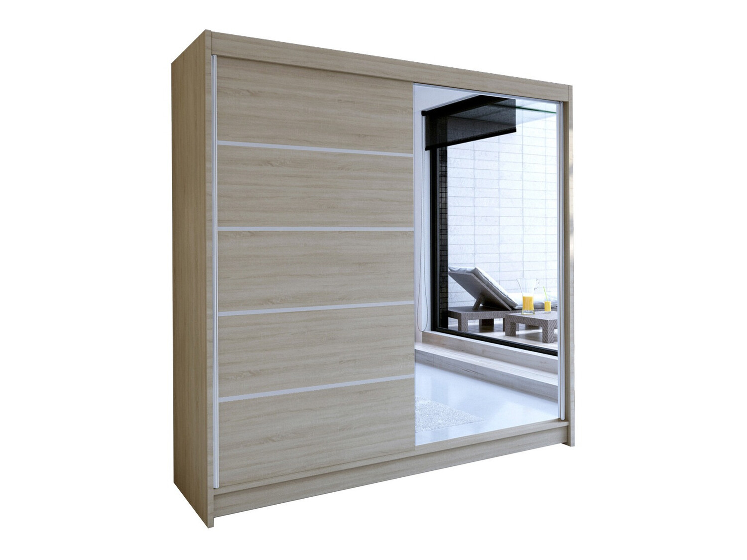 Garderobeskab Closico Cavaris III (Sonoma eg)