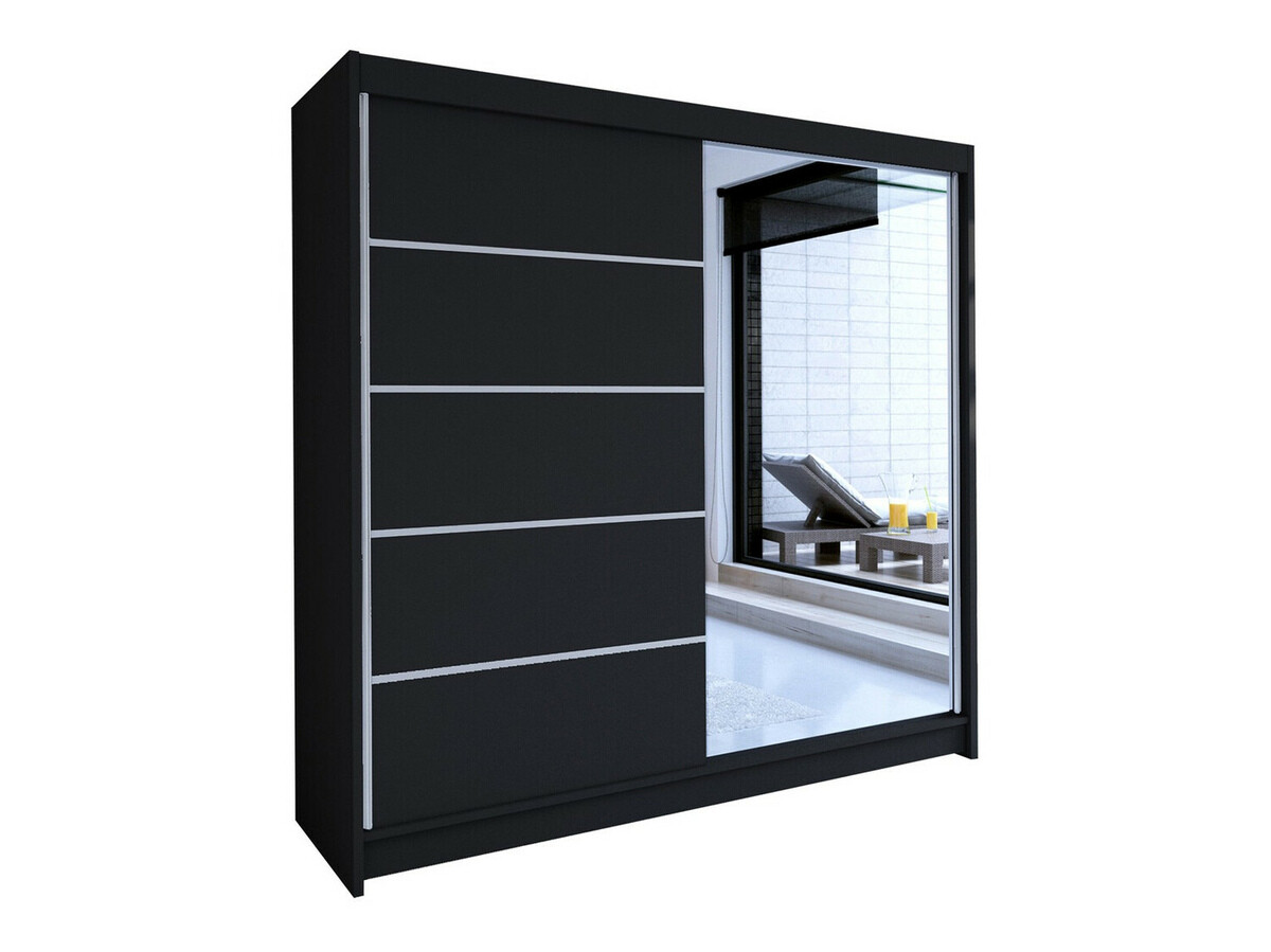 Garderobeskab Closico Cavaris III (Sort)