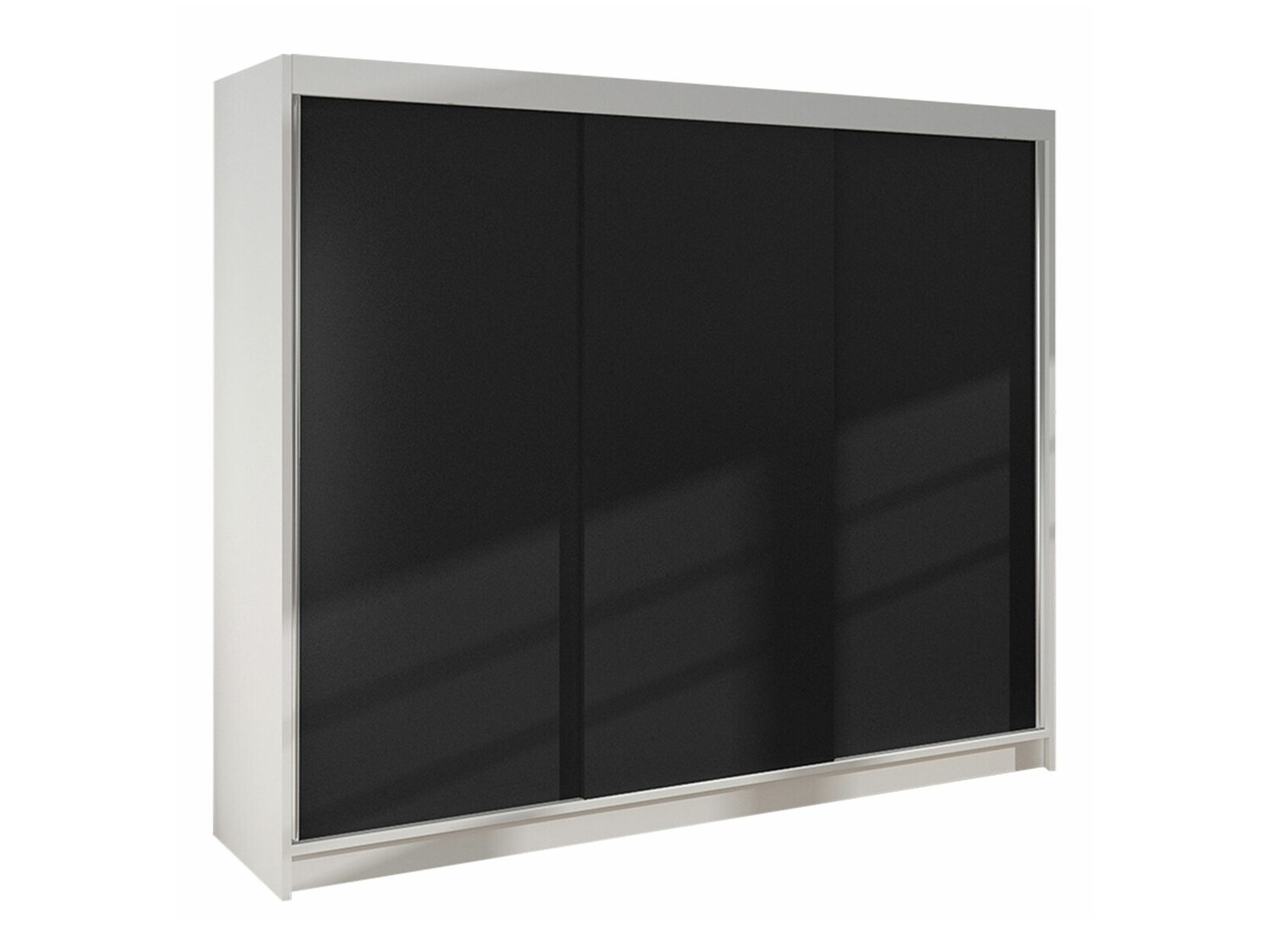 Garderobeskab Closico Durion II (Hvid + Sort)